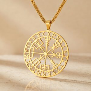 Vegvisir hanger Goud